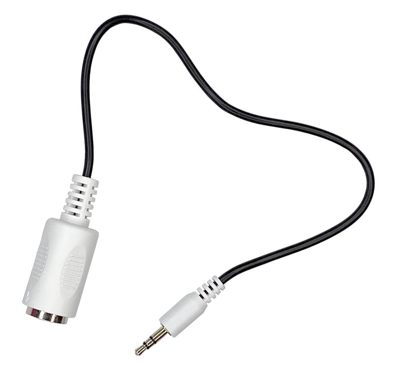 Kurrent Electric (2 Pack of Type-B MIDI to 3.5mm Adapter 13" Inch Cables in White - Image 2